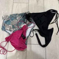 水着・ビキニのパンツ4点セット