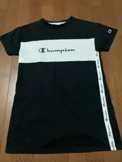 Champion 半袖Tシャツ ブラック/ホワイト 150