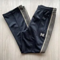 美品 needles トラックパンツ ブーツカット ブラック ゴールド