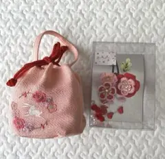 七五三　髪飾り　巾着