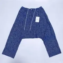 【MIDDLA】ミドラ サルエルパンツ 青 ワイド サイズ2 ドメスティック