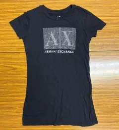 アルマーニ エクスチェンジ レディース 半袖Tシャツ ブラック (S112)