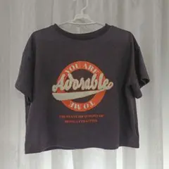 グレー　半袖Tシャツ　胸の部分フワフワ