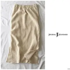◎ジャーナルスタンダード【洗える】みもれ丈 メッシュ ロング タイト スカート