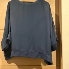 HIROKO BISダークグリーン7分袖 シャツ タンクトップ内蔵