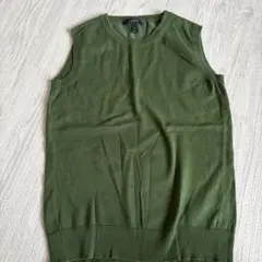 J. CREW オリーブグリーン ノースリーブ XXS