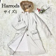 ✨美品✨ Harrods ファーコート キルティング フォックスファー ロング丈
