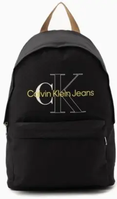 ☆美品☆Calvin Klein Jeansロゴ キャンパス ブラックリュック