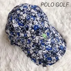 美品!POLO GOLF RALPH LAUREN ゴルフキャップ 総柄 フリー