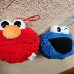 セサミストリート　ぬいぐるみマスコット　2個