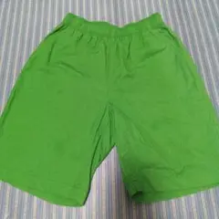 GUコットンショートパンツ150グリーン緑