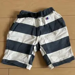 【Champion 】ストライプ ハーフパンツ 110