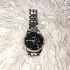 最終値下げ　SEIKO セイコー ソーラークォーツ腕時計　ブラック　日本製