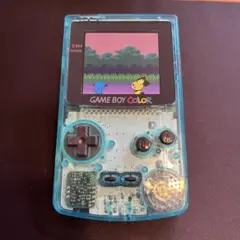 ゲームボーイカラー 本体 IPS液晶 クリアブルー