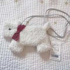 ファミリア　familiar 犬型ポシェット 白