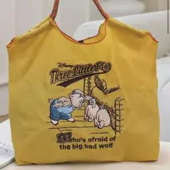 ディズニー 刺繍 ピグレット トートバッグ　大容量 ナイロントート　新品未使用