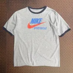 90s NIKE リンガーTシャツ スウッシュ Swoosh ナイキロゴ