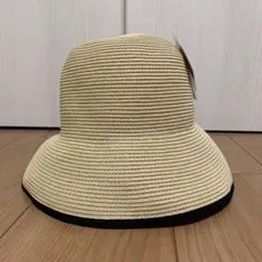 ☆新品・未使用☆ 帽子　レディース　サイズ調整可　リボン付き