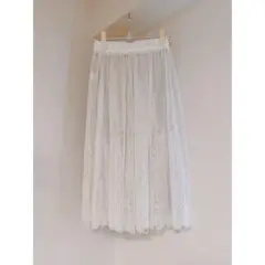 【美品】レーススカート ペチコート付き