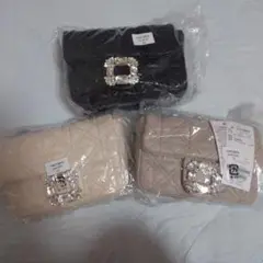★値下げ★MAJESTIC LEGON ビジューキルティングポシェット３点セット