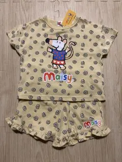 Maisy ベビーパジャマ キッズパジャマ 花柄 イエロー 90 95