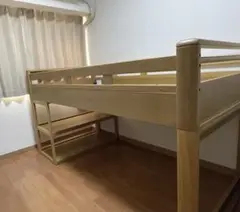 【お値下げ】浜本工芸 ミドルベッド ナチュラルオーク色
