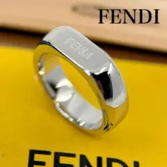 FENDIブラケットリング　シルバー FENDI フェンディ Fリング バゲット リング シルバーカラー S