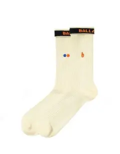 ボーラホリック　W Face Socks　ホワイト