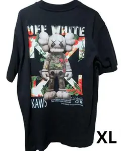 Off-White Kaws コラボ Tシャツ ブラック