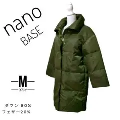 美品 nanoBASE ロング ダウンコート アウターレディース コート M