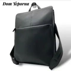 極美品 ドンテポーナ リュックサック Dom Teporna ブラック レザー