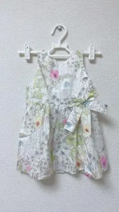 リバティ イルマ　ワンピース　花柄　ハンドメイド　タルティーヌエショコラ