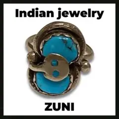 限定‼️ インディアンジュエリー ズニ エフィーカラバサ リング
