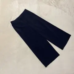 OA2697【エムプルミエブラック】パンツ【36】ワイド クロップドパンツ 黒