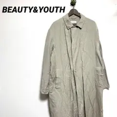 BEAUTYu0026YOUTH ★XL★メンズ★ステンカラー★麻★ロングコート★
