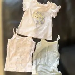 ユニコーン刺繍Tシャツ、タンクトップ合計3点セット