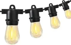 ✨早い者勝ち✨ストリングライト 屋外 防雨型 延長コード LED電球 16個