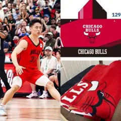 値下げ！シカゴブルズ　NBAバスタオル　フード付き　河村勇輝