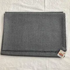 ウール100% 生地 148cm x 1.6m グレー 無地