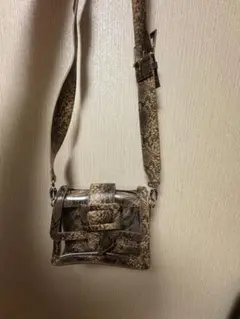 【美品✨】EVRIS ヘビ柄 ショルダーバッグ