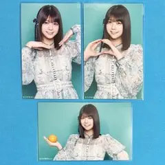 【匿名配送】冨里奈央 ネーブルオレンジ ミニ生写真 コンプ 乃木坂46
