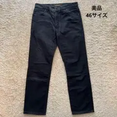 【美品】ルイヴィトン デニムパンツ ブラック 46サイズ
