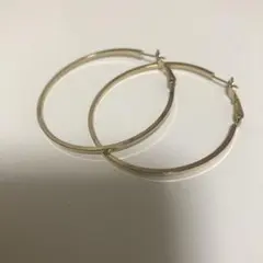 新品未使用 ゴールドフープピアス 大
