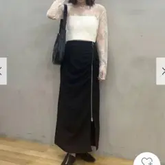sense of place ジップデザインナロースカート