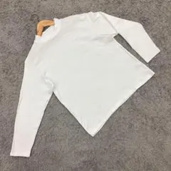 ✨GU✨ジーユー♡メンズ長袖カットソー♡綿１００％♡ホワイト♡シンプル(M)
