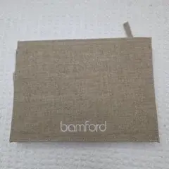 bamford ベージュ ポーチ