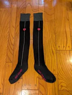 VIVA HEART ロングソックス 黒 ハート装飾