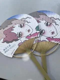 麻布十番納涼まつり 2025 「うちわ」宇野亜喜良　2つ