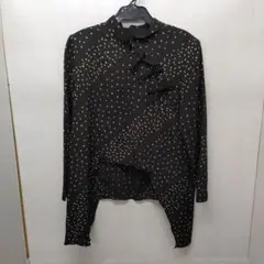 詩仙堂　黒柄ブラウス