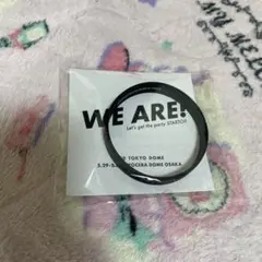 WE ARE！ ウィア魂 ラバーバンド ブラック 黒